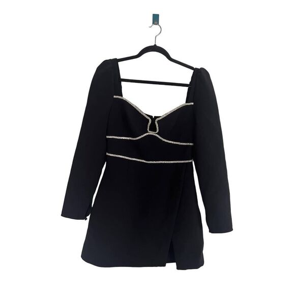 Self-Portrait Black Mini Dress - Picture 8 of 11